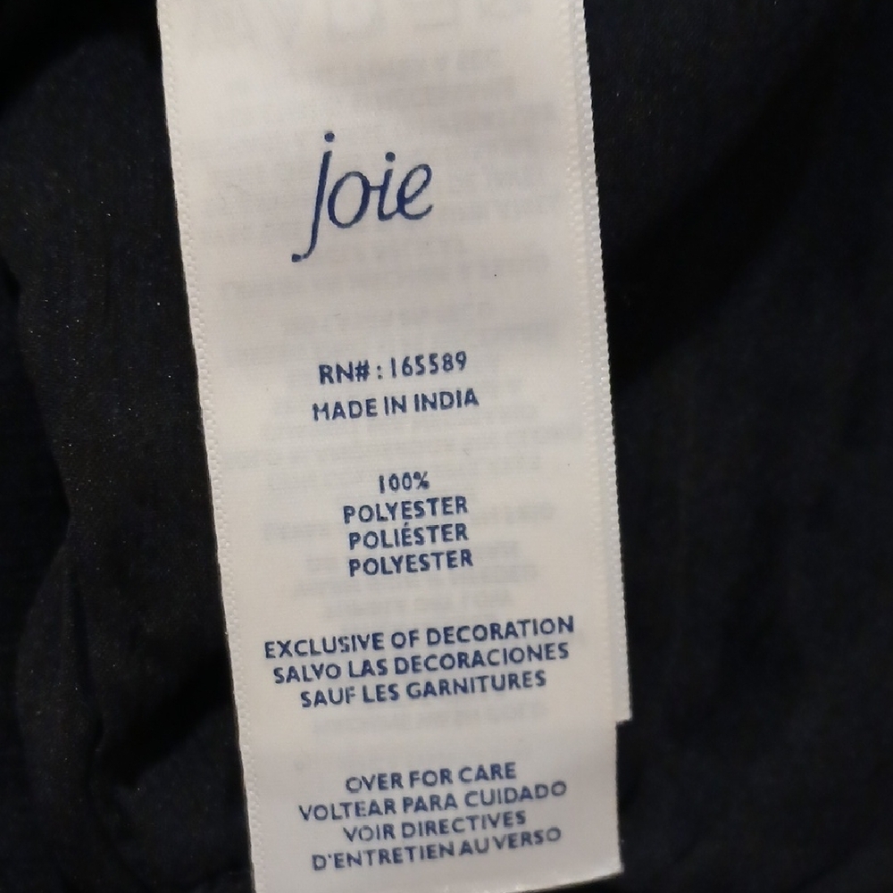 Joie Black Sheer Blouse - Picture 10 of 12